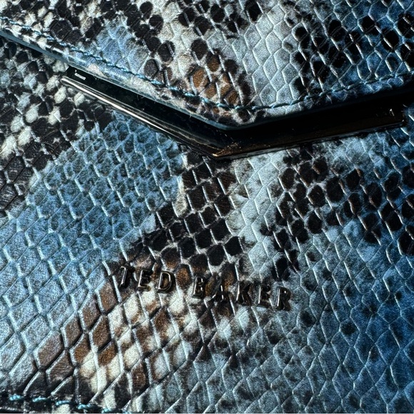 Ted Baker Enaaria Snake Print Leather Crossbody Bag NEW CONDITION - Picture 7 of 11